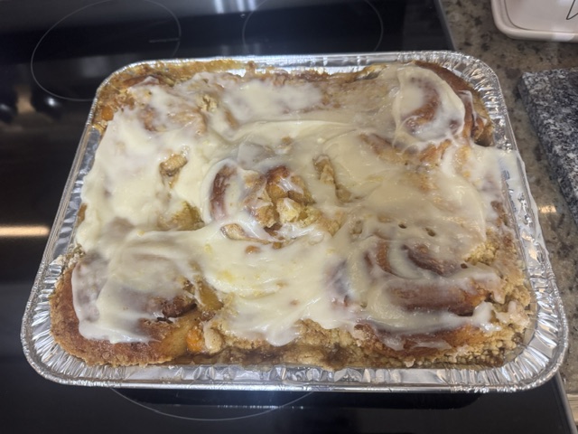 Cinnabon Peach Cobbler